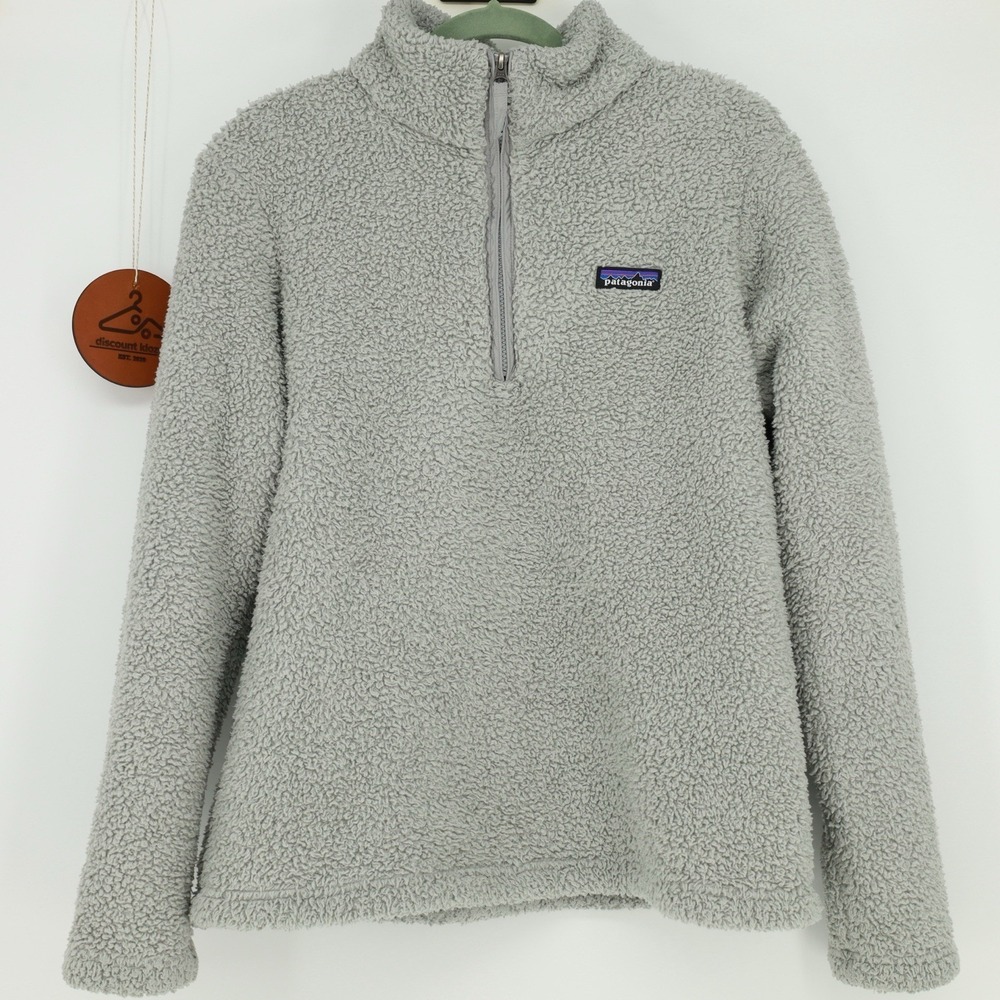 Patagonia Los Gatos Sweater Size Large 1/4 Zip Fleece Pullover Fuzzy 25235 FA17